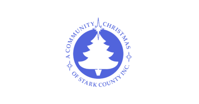 A Community Christmas of Stark County Inc. logo with a stylized Christmas tree.