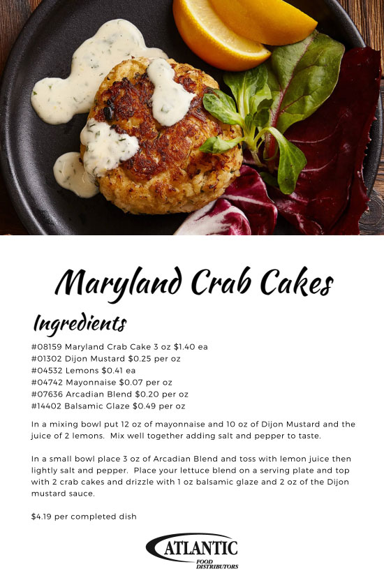 Maryland Crab Cakes and Feisty Feta Baked Cod Recipes